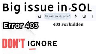 BIG PROBLEM With SOL Students ( Don't ignore this)