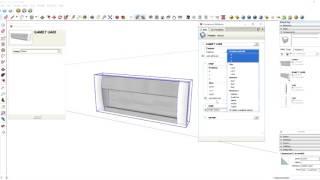 Sketchup - динамический компонент мебельной ручки