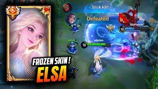 Elsa Frozen Skin Gameplay | HOK X Frozen