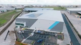 Krost Furniture and DSV warehouse timelapse at MidWest Logistics Hub