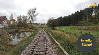 Führerstandsmitfahrt von Schelklingen bis Gammertingen mit bwegt