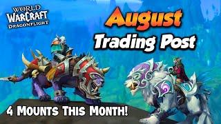 ALL August Trading Post Offers (Lots of Weapons & Mounts) - Wow Dragonflight