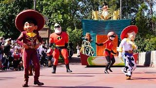 Disney Adventure Friends Cavalcade at Magic Kingdom - First Day, 4 Angles - Nearly 30 Characters