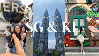 travel vlog • Singapore & Malaysia 2023 | travel w fam , exploring the city, etc