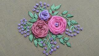 SIMPLE FLORAL EMBROIDERY DESIGN FOR BEGINNERS