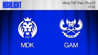 HIGHLIGHT | MDK vs GAM | CKTG 2024 - Vòng Swiss | 07.10.2024