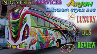 Industrial Services Arjun Luxury Tourist Bus / Indonesia Style Bus / car bus lover