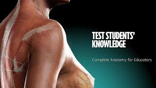 Complete Anatomy for Educators - 04 Test students' knowledge