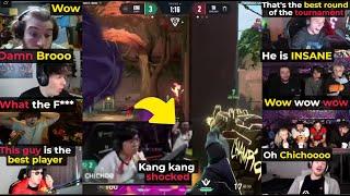 Valorant Pros/streamers reacts to EDG Chichoo's ACE against TH