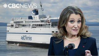 Federal transportation minister slams B.C. Ferries deal with Chinese company