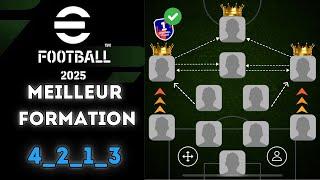 Efootball2025: la meilleure formation pour tous les style de jeu,conseils et instructions individuel