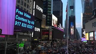 Filming Times Square Billboards