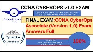 CCNA CyberOps Associate (v 1.0) FINAL Exam Answers Full  - CyberOps Associate 1.0 Final exam