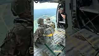 Indian army soldiers helicopter jump training status #shorts 