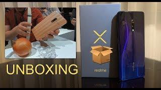 Realme X Unboxing and First Impression, popup selfie camera, Onion / Garlic inspired color options