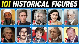 Guess 101 Historical Figures Quiz | World History Quiz 