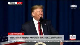 President Trump Delivers Remarks at the American Veterans 75th National Convention