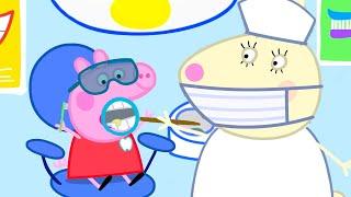 Peppa Pig Gets a Tooth Boo-Boo!  | Peppa & George: Dentist Trip 🪥| Full Episodes | Tales | 20 Mins
