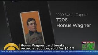 Honus Wagner Card Sets Record At Auction