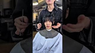 중 단발 슬릭 레이어드 컷