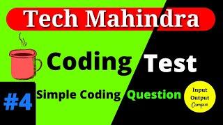 Tech Mahindra Latest Coding Question | #TechMahindra #InputOutputCampus