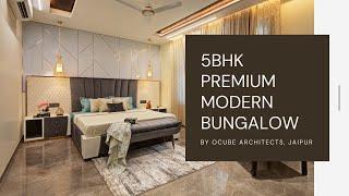 5BHK premium modern bungalow in Jaipur | 4K Luxury Interiors video | Residential photo story