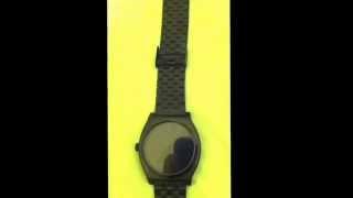 The New Nixon All Black Time Teller Watch