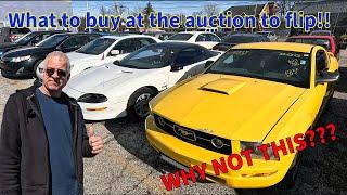 Auction cars for sale Buying from the public auto auctions What's the best cars to buy?