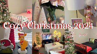 2024 Bedroom Makeover  Pink Christmas + Grinch Christmas Decoration| Christmas Decorating Ideas