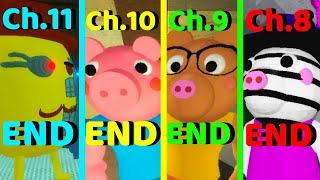 Roblox - All 11 Endings - Piggy!