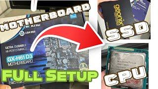 Intel Core i3 Cpu setup with H61 Motherboard & SSD