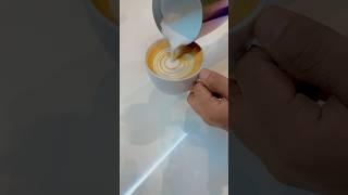 CLASSIC LATTE ART TULIP POURThe secret to clean Tulip stacks#Basic Latte Art Pattern #coffee #tulip