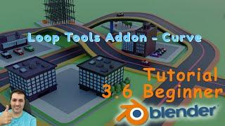 [AR] Blender 3.6 beginner - Loop Tools Addon Curve Option