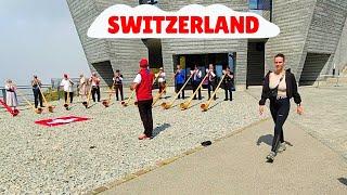 The Alphorns Of The Swiss Alps (Traditional Horns On Top Of A Swiss Mountain)