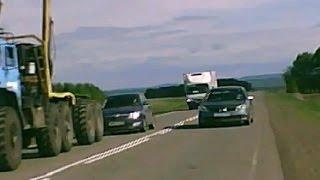 Crazy Russian drivers - God  is saving  idiots