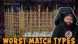 ROSS REACTS TO TOP 10 WORST WRESTLING MATCH TYPES