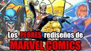 Los PEORES rediseños de Marvel Comics hasta ahora | Parte 1