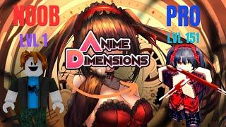 Going from Noob to Pro in one video with only Nightmare (Anime Dimensions, Roblox)