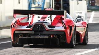 Scuderia Cameron Glickenhaus SCG 004C Race Car in action at Monza Circuit!