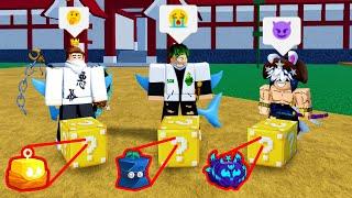 BLOX FRUITS MAS O LUCKY BLOCK DECIDE NOSSAS FRUTAS