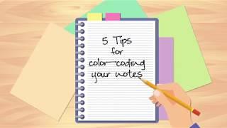 5 Tips for Color-Coding Your Notes