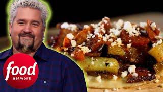 Guy Fieri Asks Chefs To “Take Bacon To The Extreme” With A $18 Budget  | Guy's Grocery Games