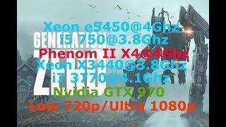 Generation zero_Xeon E5450 vs Phenom 2 X4 vs i5 750 vs X3440 vs i7 3770  (gtx 970)