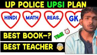 UP Police || UPSI Strategy Best Books AAnd Teachers || Best Study Time Table