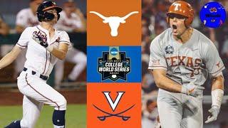 #2 Texas vs Virginia | College World Series Elimination Game | 2021 College Baseball Highlights