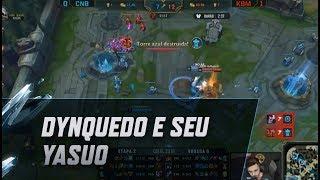 Dynquedo mostrando o poder do seu Yasuo