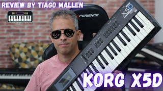 KORG X5D ( FACTORY SOUNDS)   ANO : 1995 -  REVIEW by TIAGO MALLEN #korg #tecladista