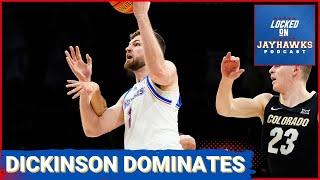 Hunter Dickinson DOMINATES as Kansas Jayhawks Escape Colorado Buffaloes 71-64