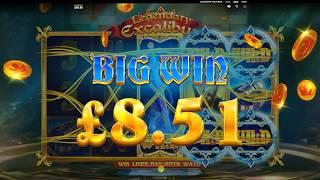 Legendary Excalibur 95.80% RTP by Red Tiger Gaming slots- Wild Respin & Big Win