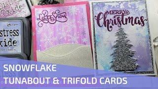 Concord & 9th Snowflake Turnabout Stamp and Trifold Card